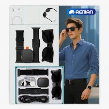 RM43 Combo Set – Smartwatch + Sunglasses + Accessories (6-in-1 Kit)