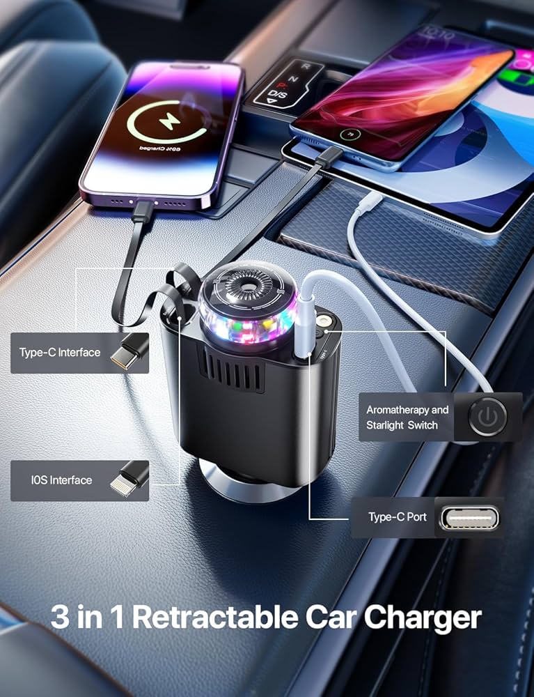 5-in-1 Starlight Car Charger
