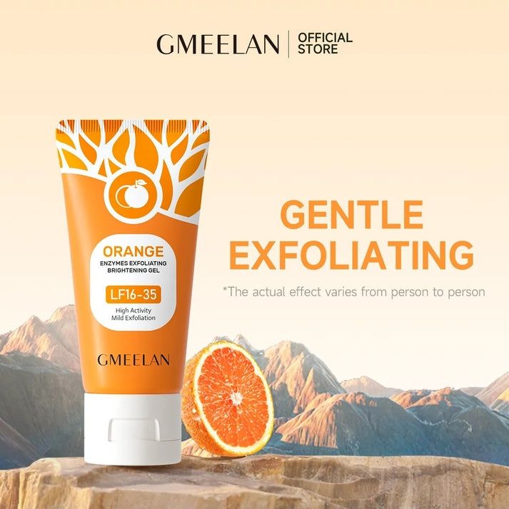 Pack of 2 Orange Exfoliating Gel for Face & Body