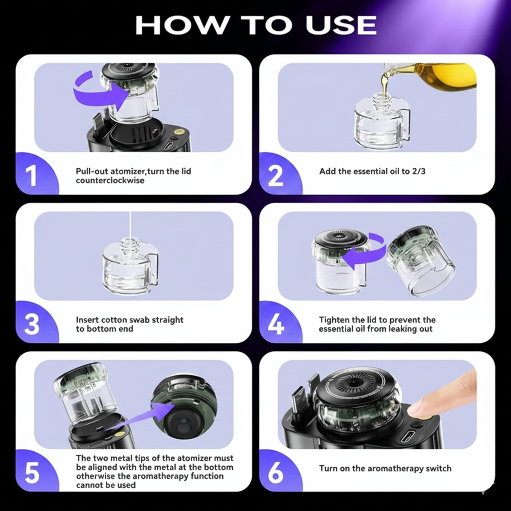 5-in-1 Starlight Car Charger