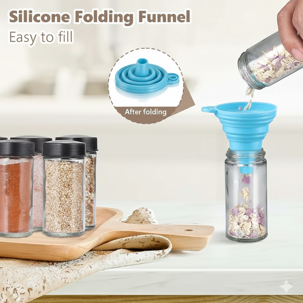 Spice Rack Organizer With 18 Spice Jars