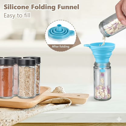 Spice Rack Organizer With 18 Spice Jars