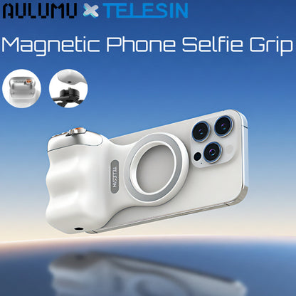 TELESIN Magnetic Camera Grip & LED Selfie Light – Pro Content Creator Bundle